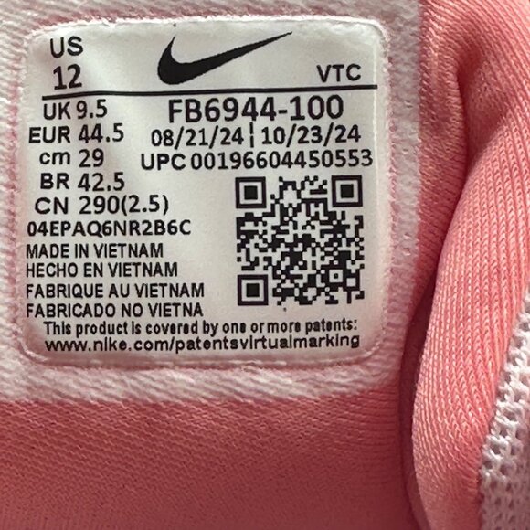 Nike Quest 5 PRM White Navy Pearl Pink Running Shoe FB6944-100 Womm 12 /Men 10.5 - Picture 11 of 12